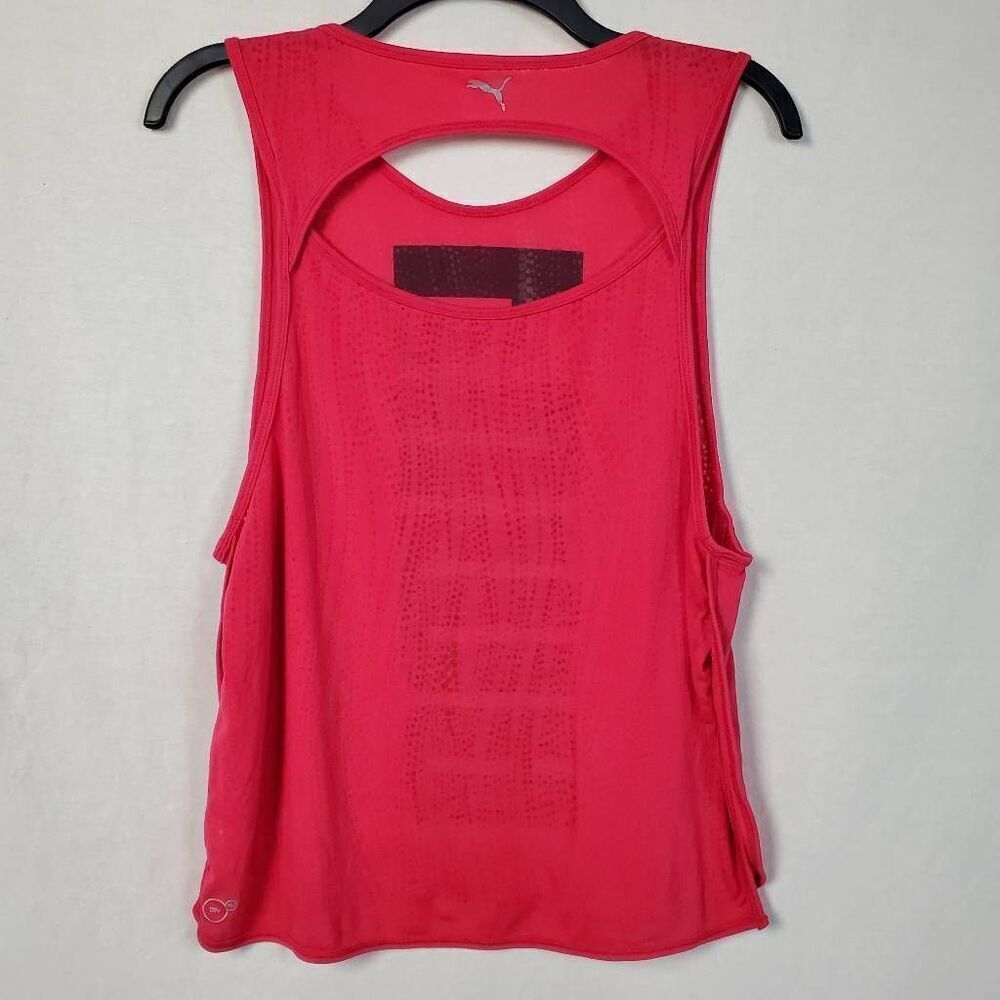 Puma SMALL Pink Active Tank Top - Picture 8 of 9